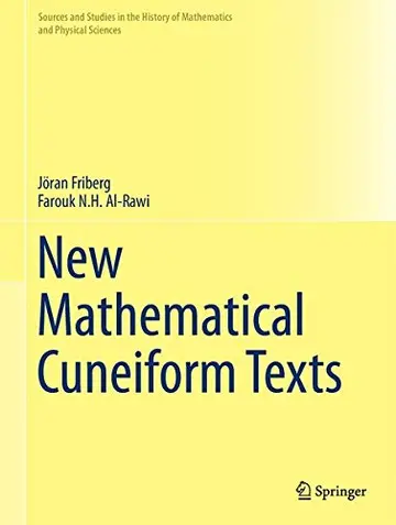 Cover of New Mathematical Cuneiform Texts
