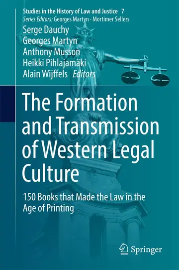 Cover of The Formation and Transmission of Western Legal Culture