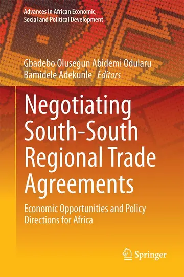 Cover of Negotiating South-South Regional Trade Agreements