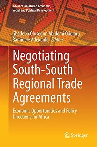 Cover of Negotiating South-South Regional Trade Agreements