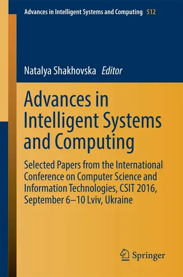 Cover of Advances in Intelligent Systems and Computing