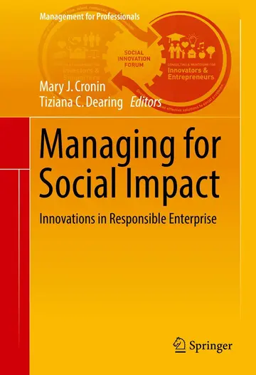 Cover of Managing for Social Impact