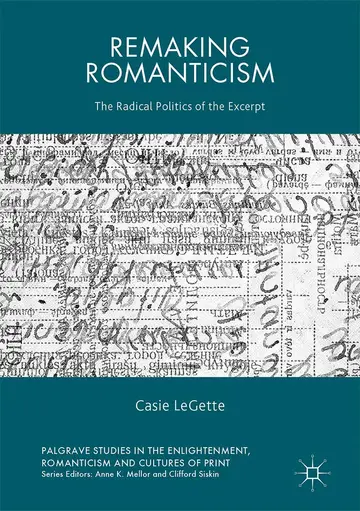 Cover of Remaking Romanticism