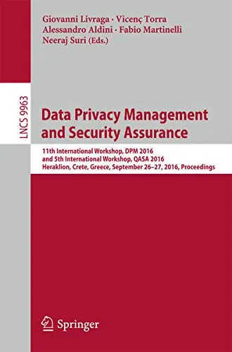Cover of Data Privacy Management and Security Assurance