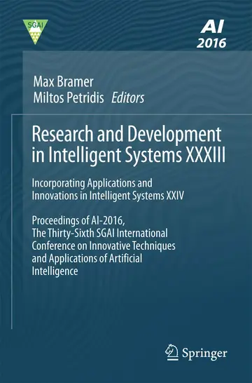 Cover of Research and Development in Intelligent Systems XXXIII