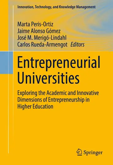 Cover of Entrepreneurial Universities