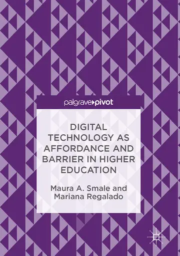 Cover of Digital Technology as Affordance and Barrier in Higher Education