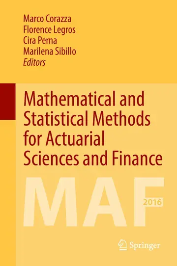 Cover of Mathematical and Statistical Methods for Actuarial Sciences and Finance