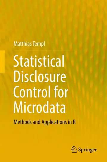 Cover of Statistical Disclosure Control for Microdata