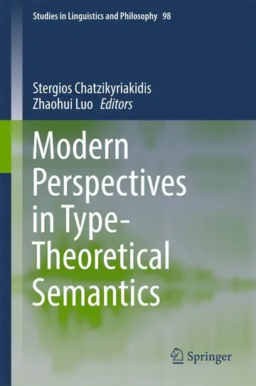 Cover of Modern Perspectives in Type-Theoretical Semantics