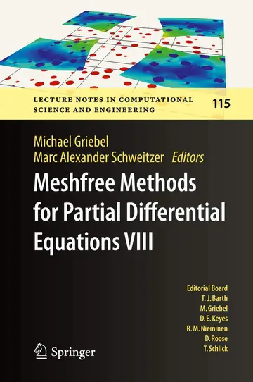 Cover of Meshfree Methods for Partial Differential Equations VIII