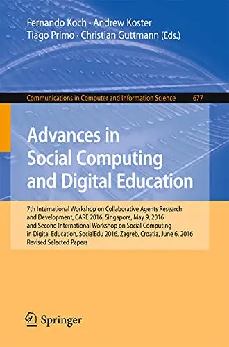 Cover of Advances in Social Computing and Digital Education