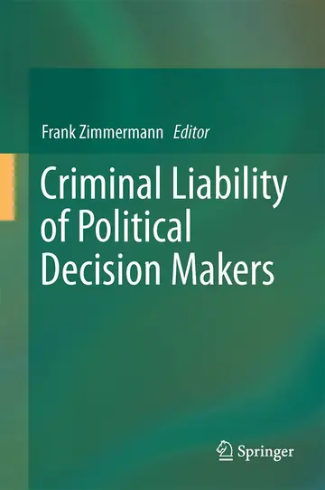 Cover of Criminal Liability of Political Decision-Makers