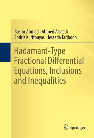 Cover of Hadamard-Type Fractional Differential Equations, Inclusions and Inequalities
