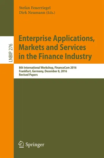 Cover of Enterprise Applications, Markets and Services in the Finance Industry