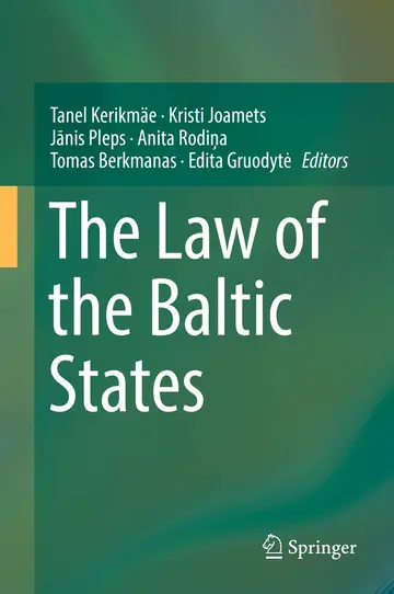 Cover of The Law of the Baltic States