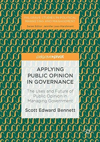 Cover of Applying Public Opinion in Governance