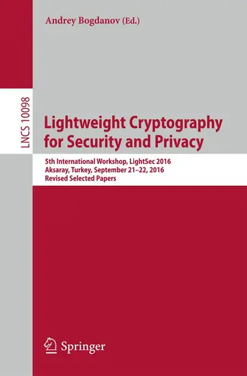 Cover of Lightweight Cryptography for Security and Privacy