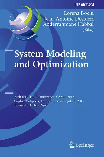 Cover of System Modeling and Optimization