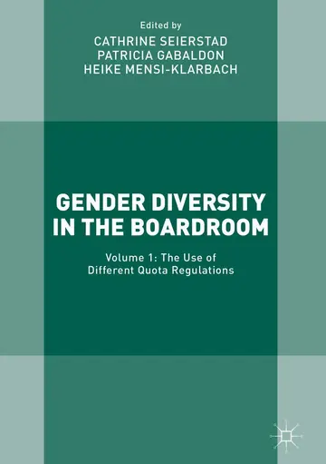 Cover of Gender Diversity in the Boardroom