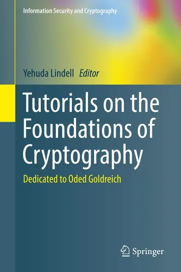Cover of Tutorials on the Foundations of Cryptography
