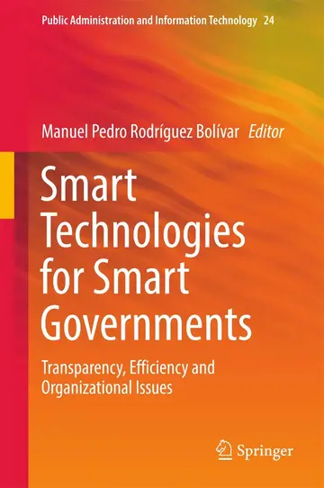 Cover of Smart Technologies for Smart Governments
