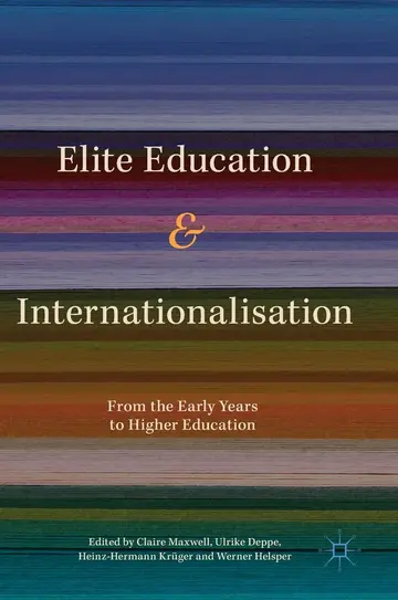 Cover of Elite Education and Internationalisation