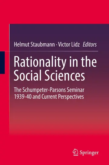 Cover of Rationality in the Social Sciences