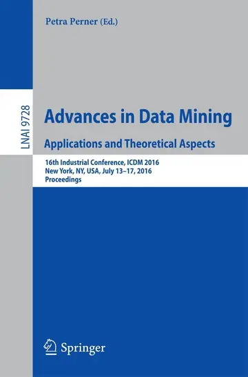 Cover of Advances in Data Mining. Applications and Theoretical Aspects