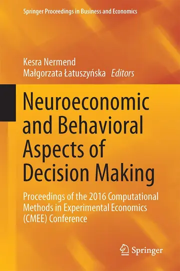 Cover of Neuroeconomic and Behavioral Aspects of Decision Making
