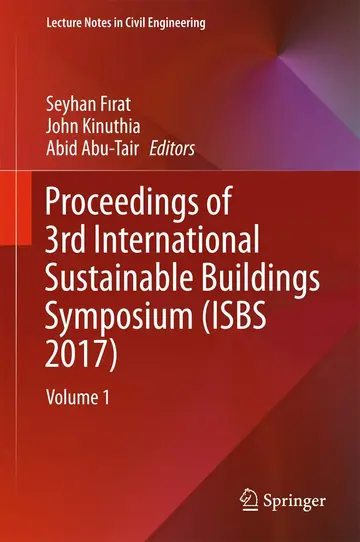 Cover of Proceedings of 3rd International Sustainable Buildings Symposium (ISBS 2017)
