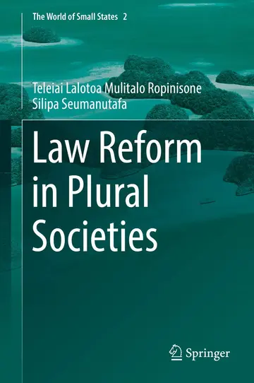 Cover of Law Reform in Plural Societies