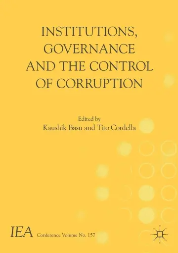Cover of Institutions, Governance and the Control of Corruption