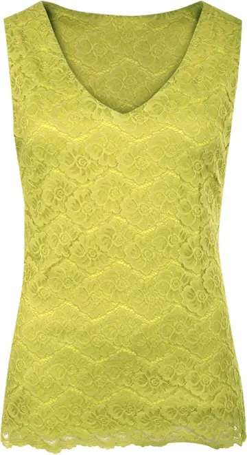 Cover of New Womens Ladies Plus Size Floral Lace Lined Crochet Sleeveless V-neck Vest Top