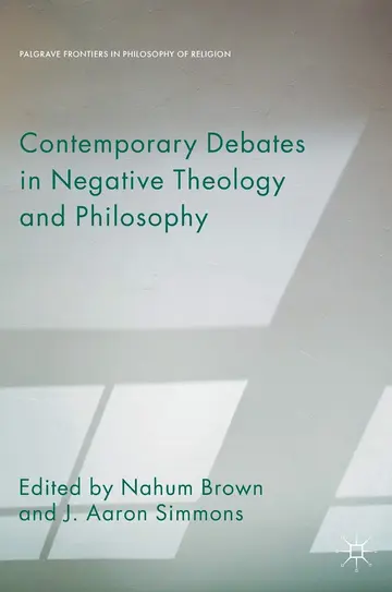 Cover of Contemporary Debates in Negative Theology and Philosophy