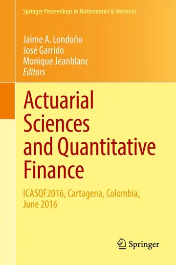 Cover of Actuarial Sciences and Quantitative Finance