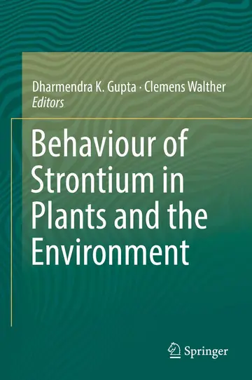 Cover of Behaviour of Strontium in Plants and the Environment