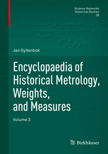 Cover of Encyclopaedia of Historical Metrology, Weights, and Measures