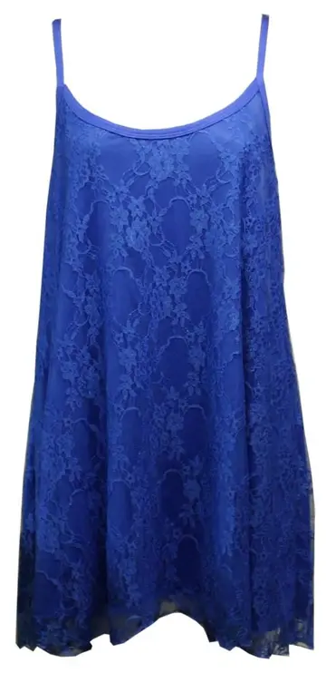 Cover of Womens Ladies Floral Lace Mesh Strappy Camisole Swing Dress Cami Vest Tops 12-30