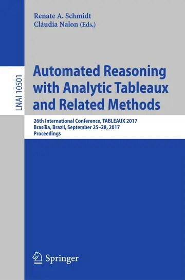 Cover of Automated Reasoning with Analytic Tableaux and Related Methods