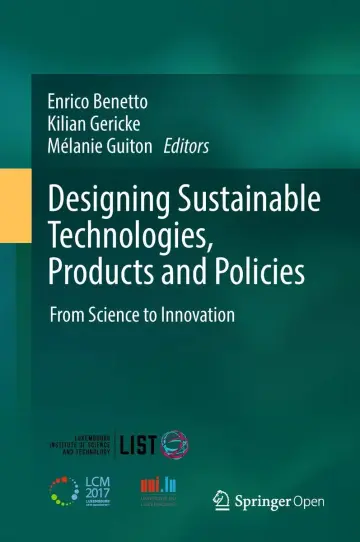 Cover of Designing Sustainable Technologies, Products and Policies