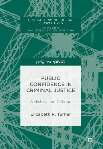 Cover of Public Confidence in Criminal Justice
