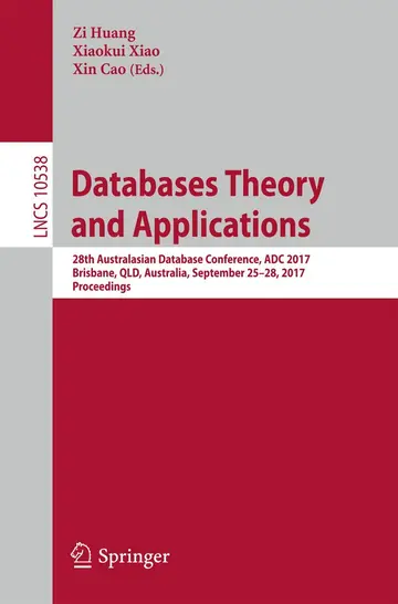 Cover of Databases Theory and Applications