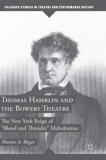 Cover of Thomas Hamblin and the Bowery Theatre
