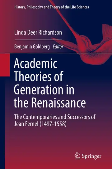 Cover of Academic Theories of Generation in the Renaissance