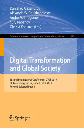 Cover of Digital Transformation and Global Society