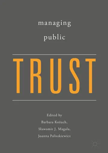 Cover of Managing Public Trust