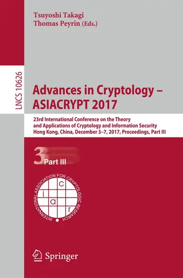Cover of Advances in Cryptology – ASIACRYPT 2017