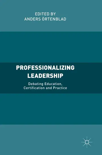 Cover of Professionalizing Leadership