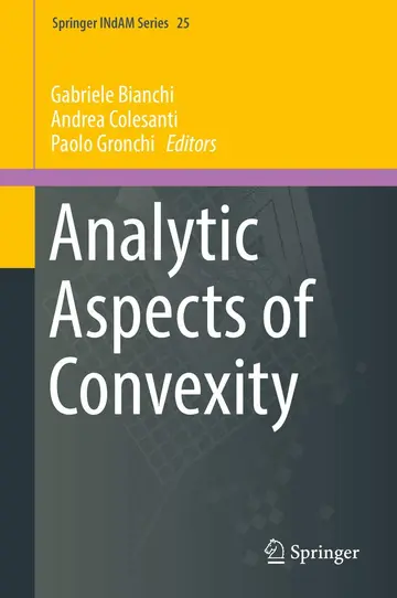 Cover of Analytic Aspects of Convexity